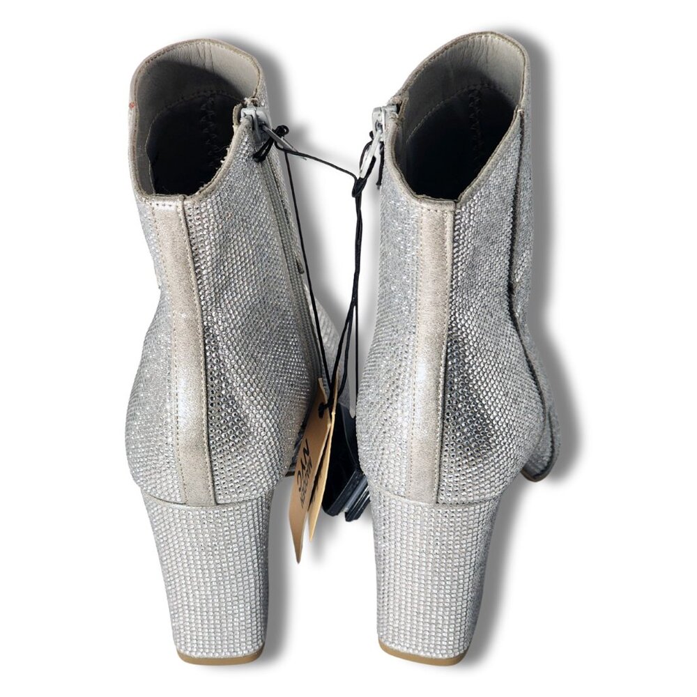Steve Madden NYC Silver Sparkle Ankle Boots – Size 9 – NWT - Picture 7 of 9